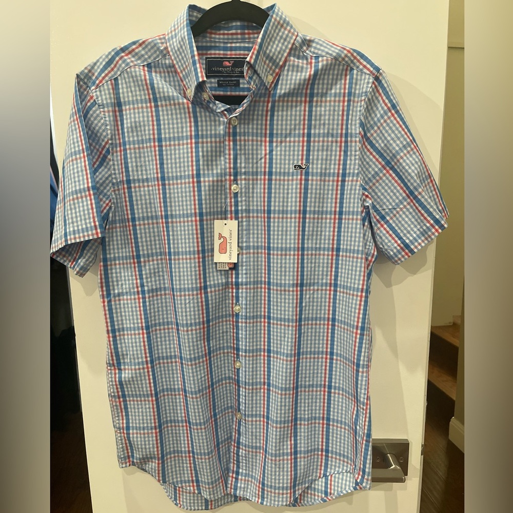 Vineyard Vines Mens Short Sleeve Button-Down Shirt
Size S